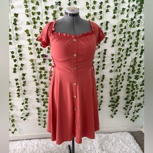 Scarlet Darkness brand size medium coral colored dress